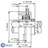 یاتاقان FL206 آساهی با شفت 30 میلی متر